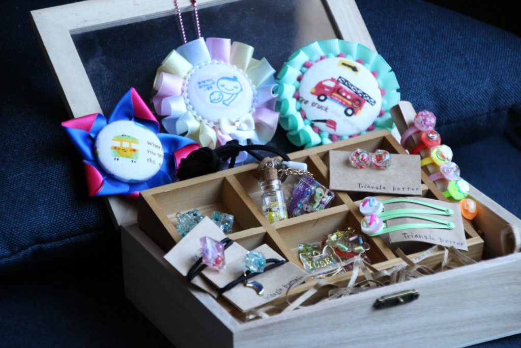 レジンとロゼットの写真